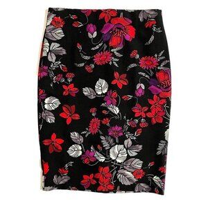 Philosophy Floral Pencil Skirt Above Knee Fitted SZ 6 New